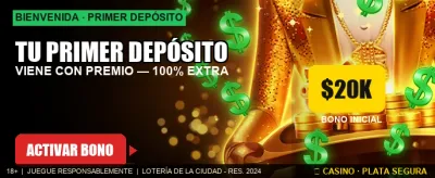 Bono de Primer Depósito Aquí banner